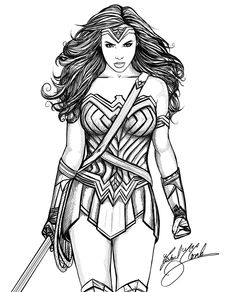 WW Girl Power Limited Variant Sketch  Michael McComb